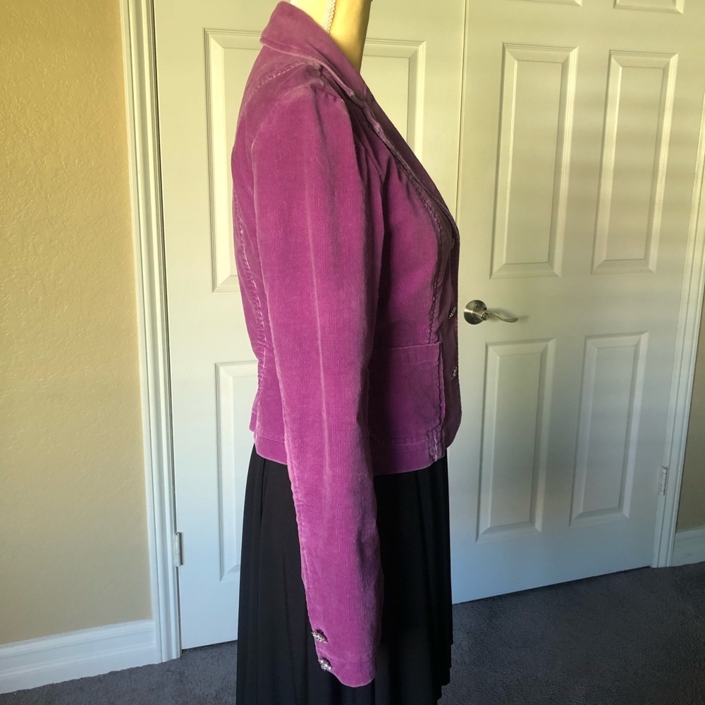 INC INTERNATIONAL CONCEPTS CORDUROY JACKET SIZE S MAUVE VIOLET COLOR - Picture 6 of 16
